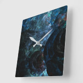 Blue Opal Abstract hoesje voor RAZR Vierkante Klok (Hoek)