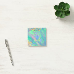 Blue Opal   Modern Glam Notitieblok Post-it® Notes