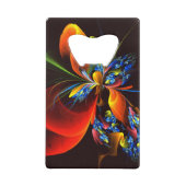 Blue Orange Floral Moderne Art Abstrait Motif #03 (Dos)