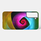 Blue Orange Pink Modern Abstract Art Pattern #24 Samsung Galaxy Hoesje (Achterkant horizontaal)