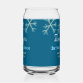 Blue orange snowflakes ajouter nom commercial noël (Droite)