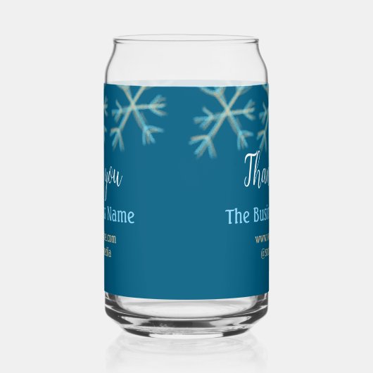 Blue orange snowflakes ajouter nom commercial noël (Droite)