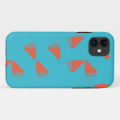 Blue, orange, vibrant, trendy geometric pattern Case-Mate iPhone case (Achterkant (horizontaal))