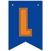 Blue Oranje Class of 2023 Photo Graduation Party Vlaggetjes (Derde vlag)