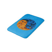 Blue Oranje Fire Yin Yang Bath Mat (Gekanteld)