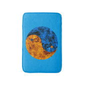 Blue Oranje Fire Yin Yang Bath Mat (Voorkant Verticaal)