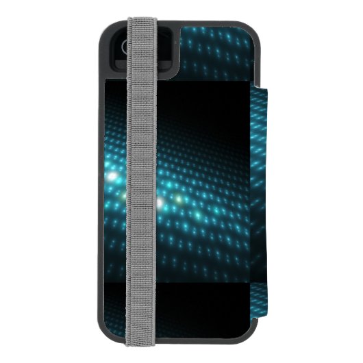 Blue Orbs 3D Incipio iPhone Portemonnee Hoesje (Agenda Achterkant)