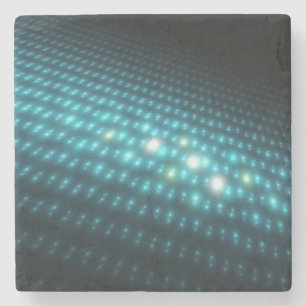 Blue Orbs 3D Stenen Onderzetter