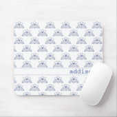 Blue Orchid Pattern Muismat (Met muis)