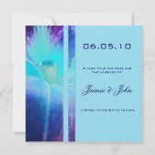 Blue Orchid Save the Date Aankondiging (Achterkant)