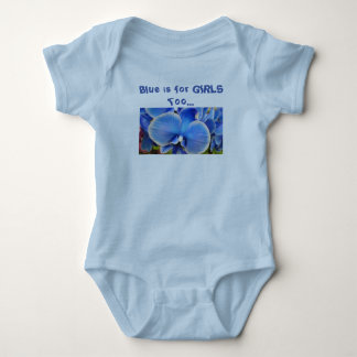Blue Orchids Baby-Girl Bodysuit