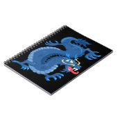 Blue Oriental Dragon Notitieboek (Linkerzijde)