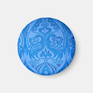 Blue Oriental Peacock Birds Magneet