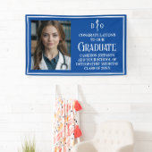 Blue Osteopathic Medical School Afstuderen Foto Spandoek (Insitu)