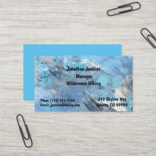 Blue Outdoorsy Standard, 3,5-inch x 2,0-inch Visit Visitekaartje