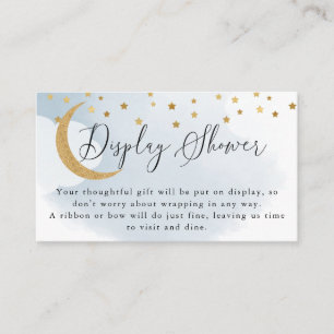 Blue Over the Moon Display Douche Kaart