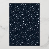 Blue Over The Moon Kaart voor geboorteaankondiging (Achterkant)