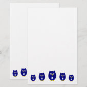 Blue Owl Design Briefpapier (Voorkant / Achterkant)