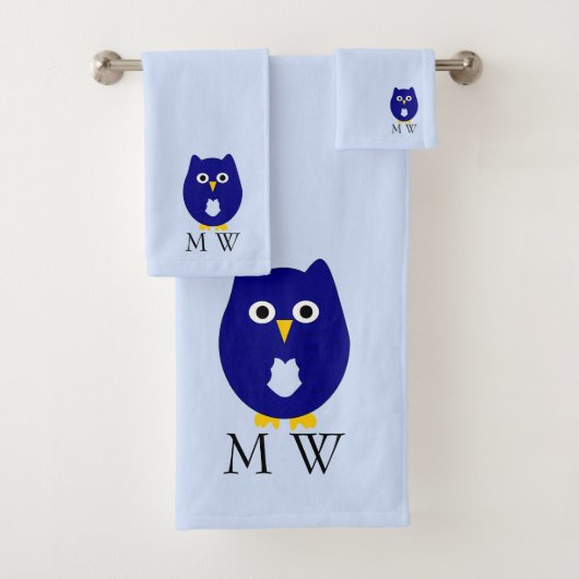 Blue Owl Design Monogrammed (En situation)