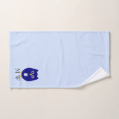 Blue Owl Design Monogrammed (Serviette à main)