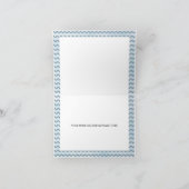 Blue Owl Floral Carte de remerciements (Intérieur)