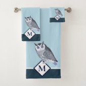 Blue Owl Grey Nom du monogramme (En situation)