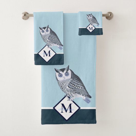 Blue Owl Grey Nom du monogramme (En situation)
