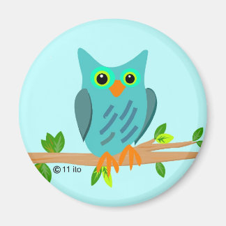 Blue Owl Magnet Magneet