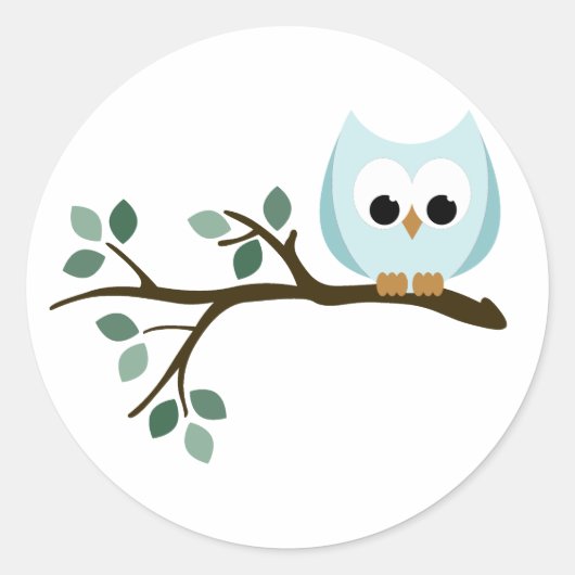 Blue Owl Stickers (Voorkant)
