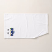Blue Owls Design Monogrammed Bad Handdoek (Handdoek)