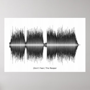 Blue Oyster Cult Reaper-geluidsgolf Art Poster