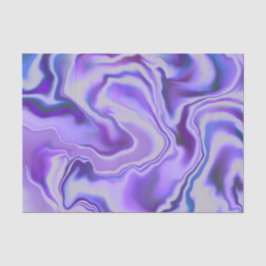 Blue & Paars Elegant Marble Digital Abstract Tissuepapier