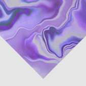 Blue & Paars Elegant Marble Digital Abstract Tissuepapier (Detail)