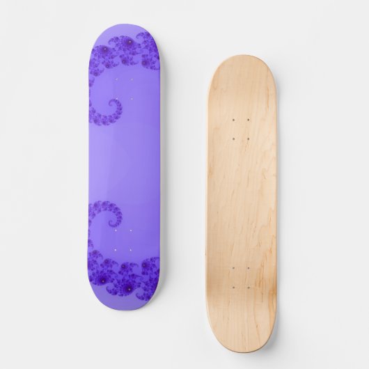 Blue Paars Heart Skateboard (Voorkant)