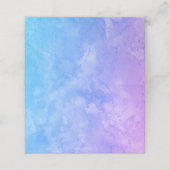 Blue Paars Ombre Bright Waterverf Party Wedding (Buitenkant ongevouwen)