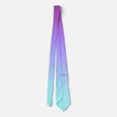 Blue Paars Ombre Square Stropdas (Achterkant)