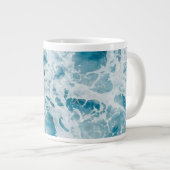 Blue Pacific Ocean Wave Extra Grote Beker (Voorkant rechts)