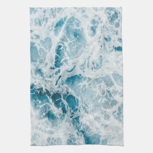 Blue Pacific Ocean Wave Theedoek (Verticaal)