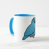 Blue Pacific Parrotlet Mok (Voorkant links)