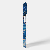 Blue Paint Pour Abstracte Vloeistof  Esthetisch Case-Mate iPhone Case (Achterkant / Rechts)