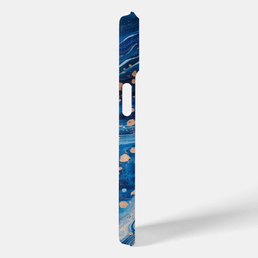 Blue Paint Pour Abstracte Vloeistof  Esthetisch Case-Mate iPhone Case (Achterkant / Rechts)