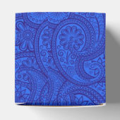 Blue Paisley Bedankdoosjes (Bovenkant)