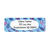 Blue Paisley Etiket (Voorkant)