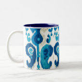 Blue Paisley Ikat Mug (Gauche)