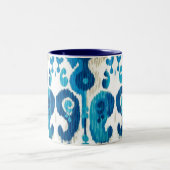 Blue Paisley Ikat Mug (Centre)