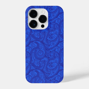 Blue Paisley iPhone 14 Plus Hoesje