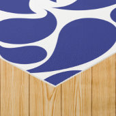 Blue Paisley on White Pattern Yoga Mat