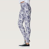 Blue  Paisley Pattern Leggings (Links)