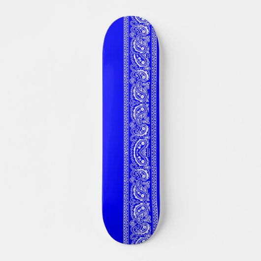 Blue Paisley Skateboard Pro (Voorkant)