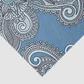 Blue Paisley Tissue Paper Tissuepapier (Detail)